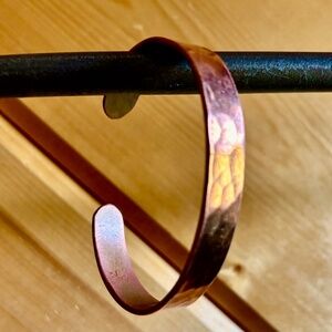 Hammered Copper Cuff Bracelet